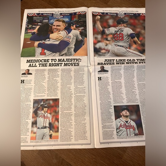 Atlanta Braves World Series Newspaper - Picture 6 of 6